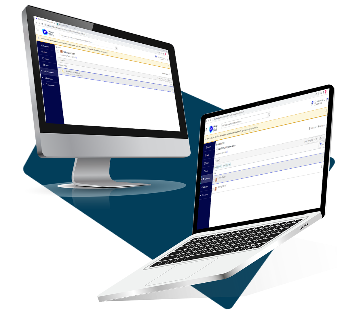 iManage and InfoTrack Integration mock up